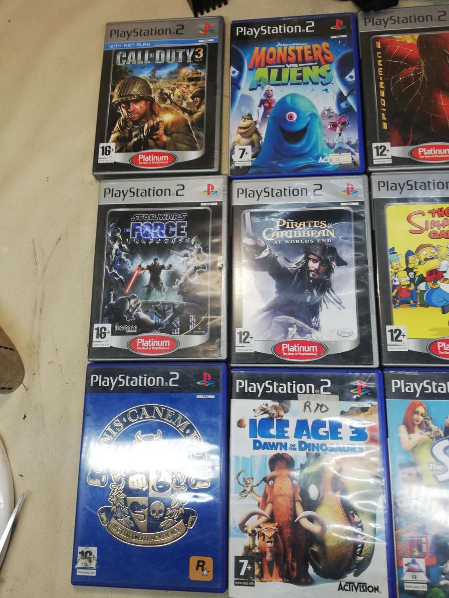 Sony PlayStation 2 Fat Console and games