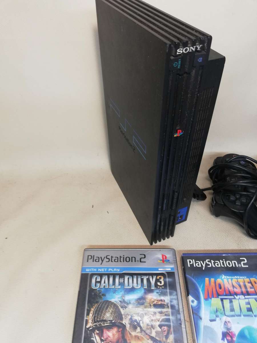 Sony PlayStation 2 Fat Console and games