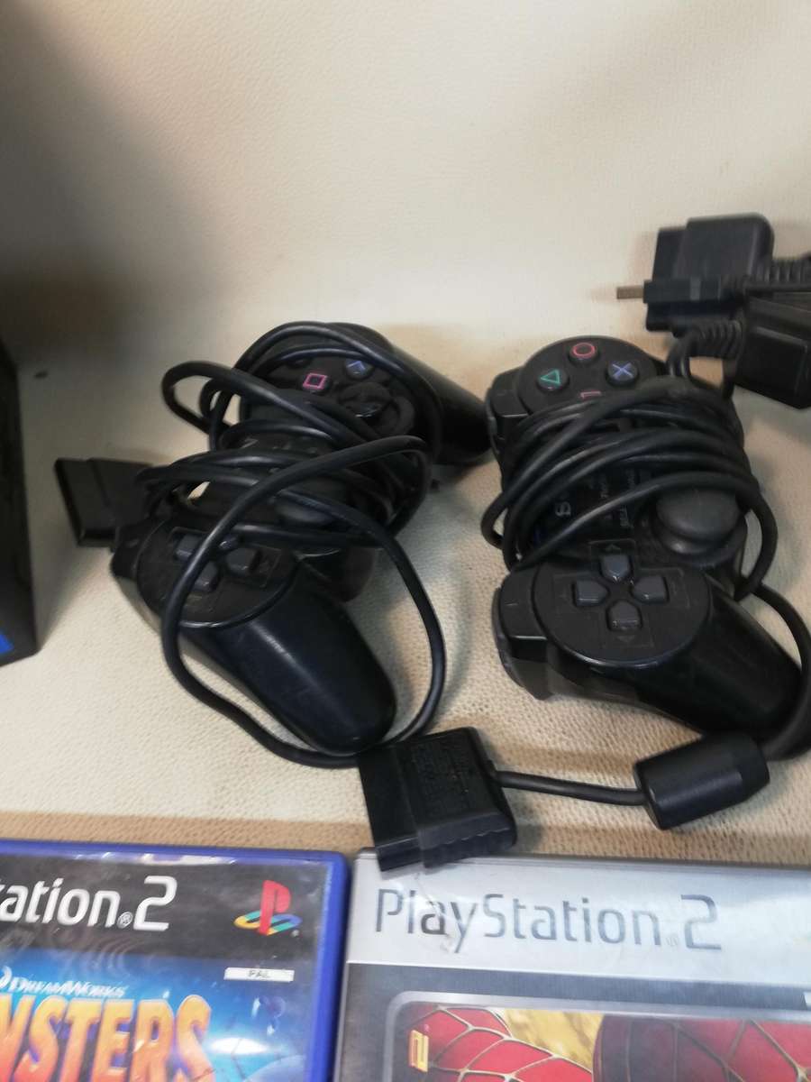 Sony PlayStation 2 Fat Console and games