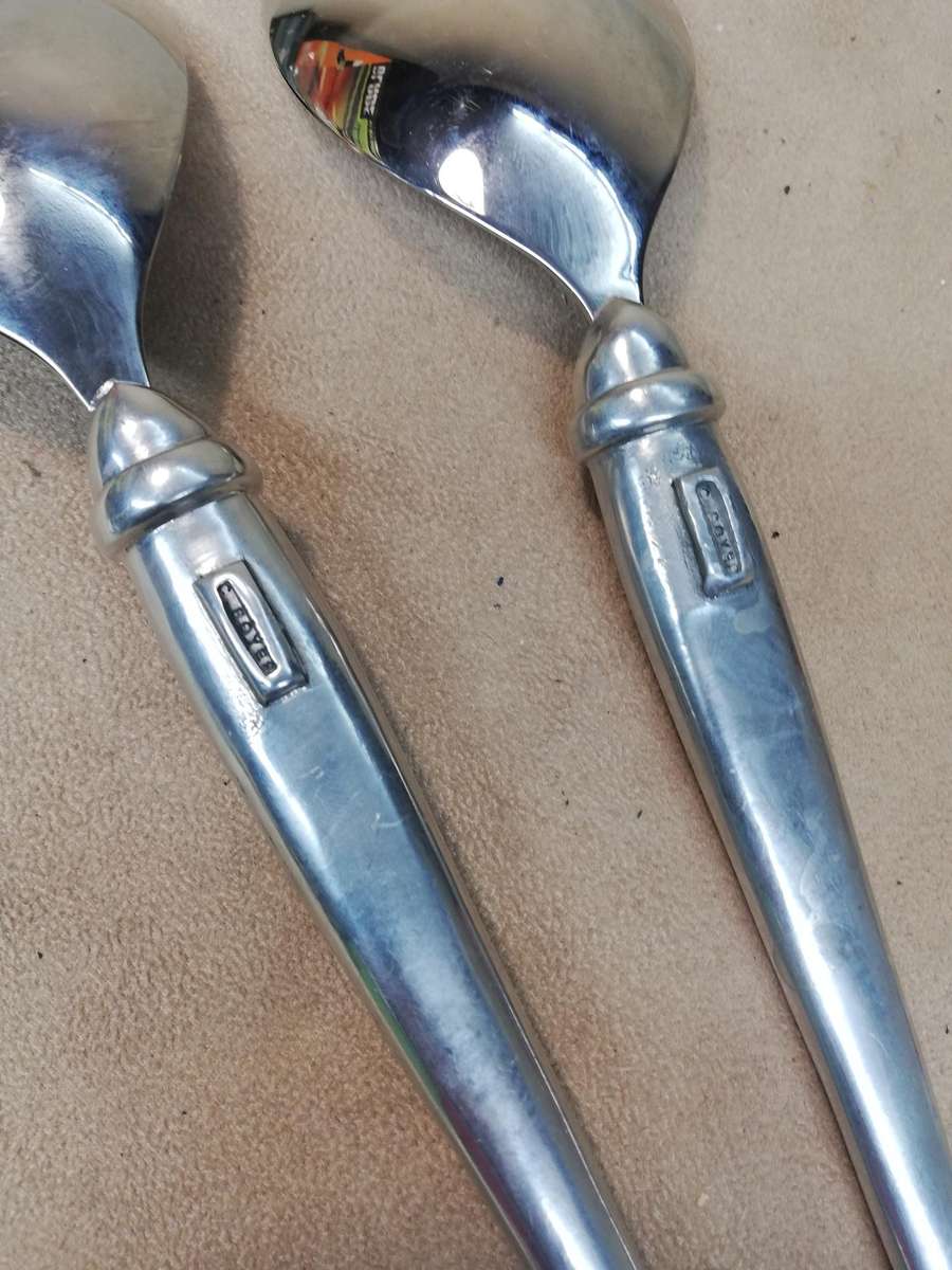 Magnificent Set of 2 Carrol Boyes salad Utensils