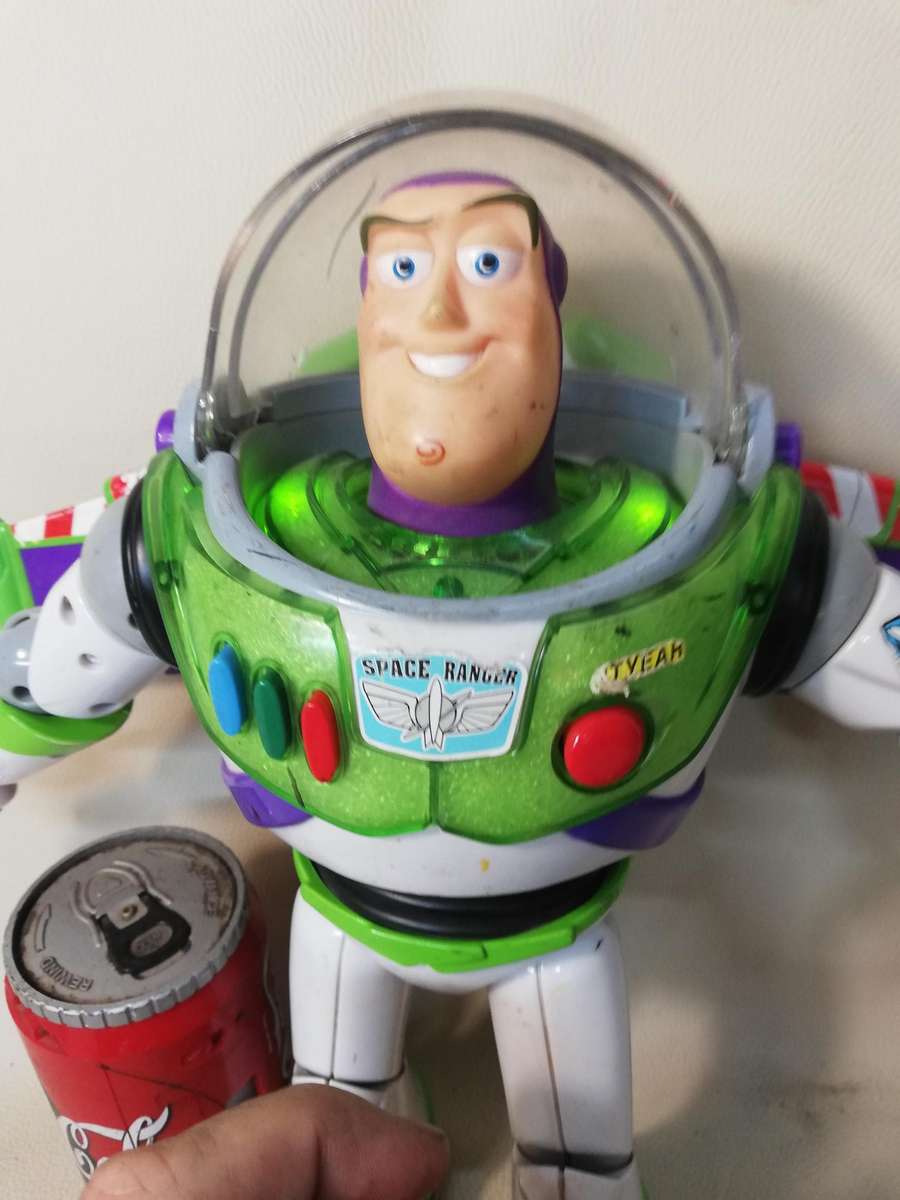 Disney Pixar Toy Story Buzz Lightyear Deluxe Space Ranger 300mm Action Figure - All Elect. Working