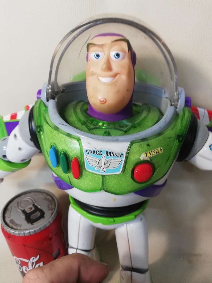 Disney Pixar Toy Story Buzz Lightyear Deluxe Space Ranger 300mm Action Figure - All Elect. Working