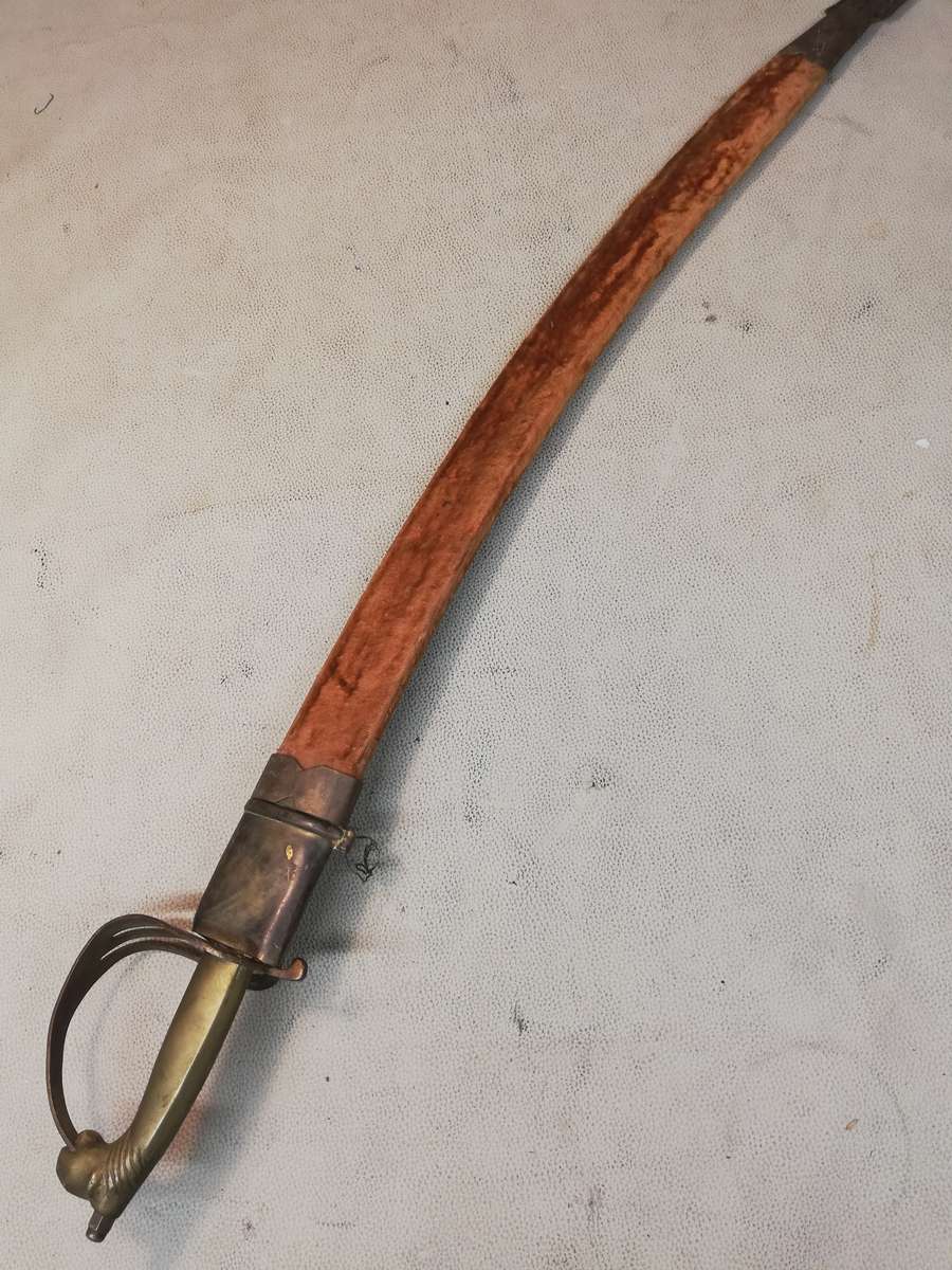 Vintage Shamshir India Navy Dress Sword with Scabbard used 1940 to WW2 - 1 of 2 on Auction Now