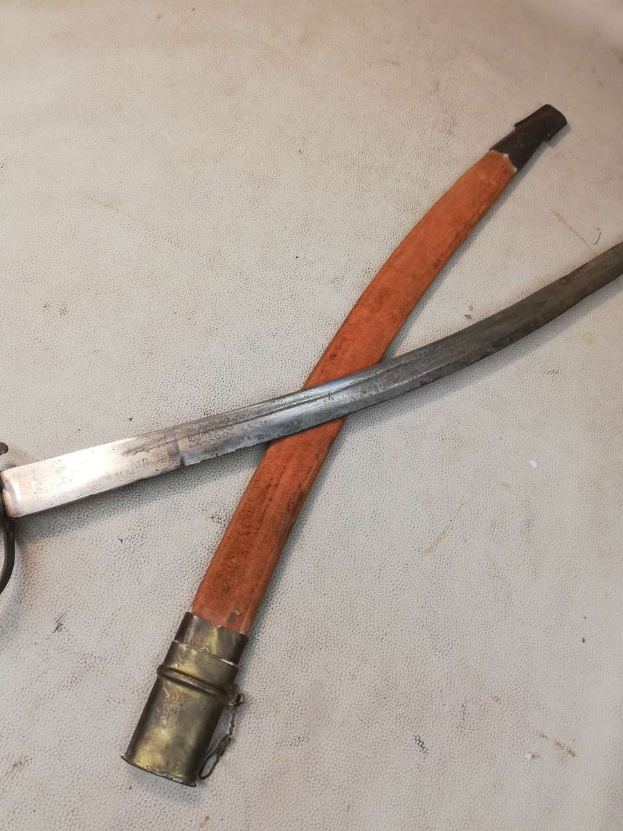 Vintage Shamshir India Navy Dress Sword with Scabbard used 1940 to WW2 - 2 of 2 on Auction Now