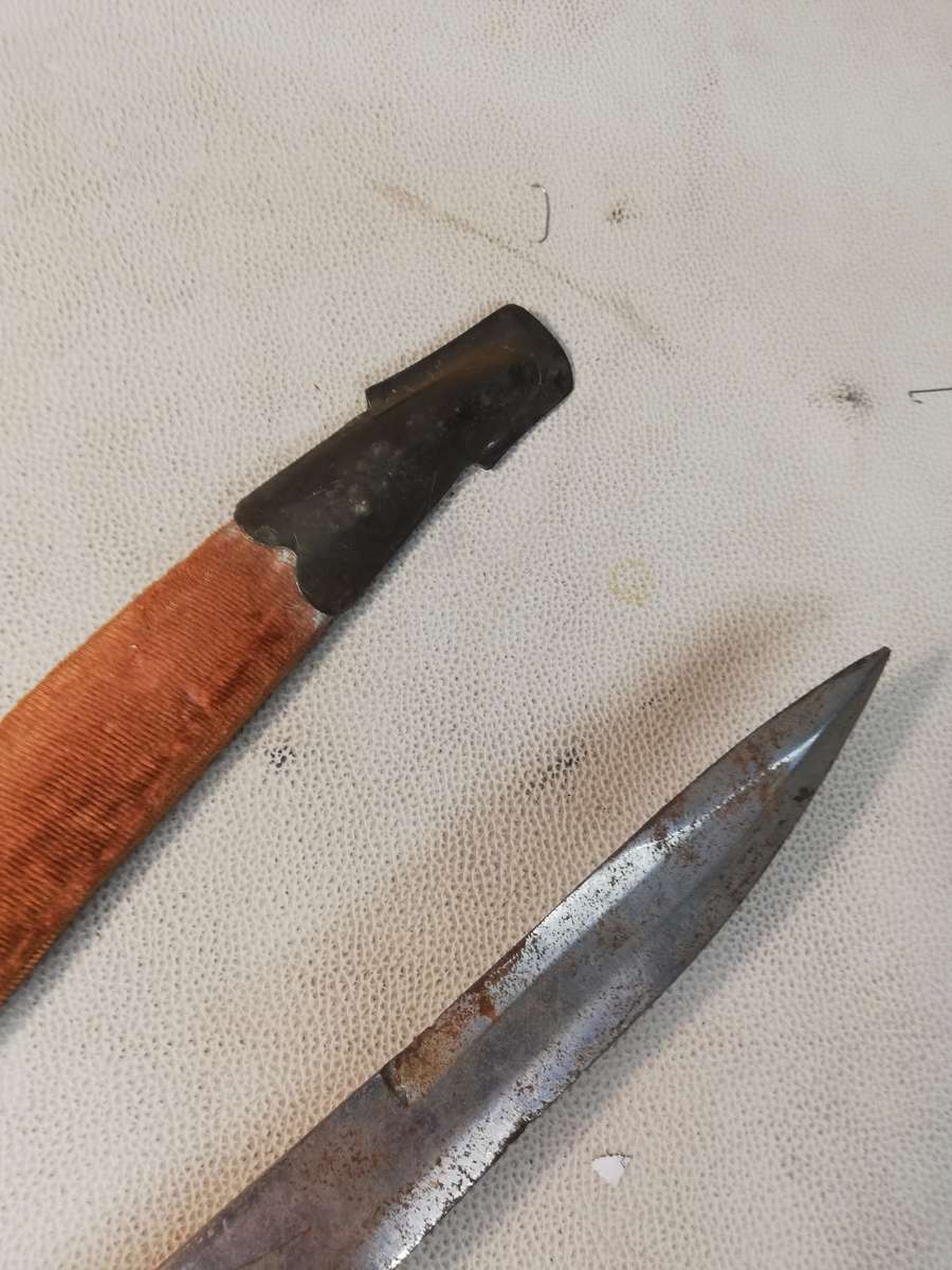 Vintage Shamshir India Navy Dress Sword with Scabbard used 1940 to WW2 - 2 of 2 on Auction Now