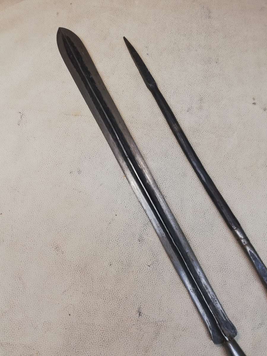 African Maasai Lion Hunting Spears