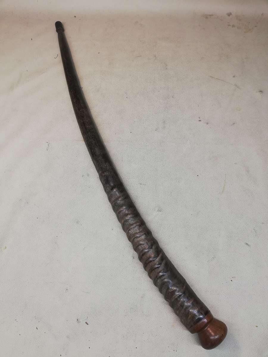 A 19th century walking stick with Gemsbok horn shaft, 830mm
