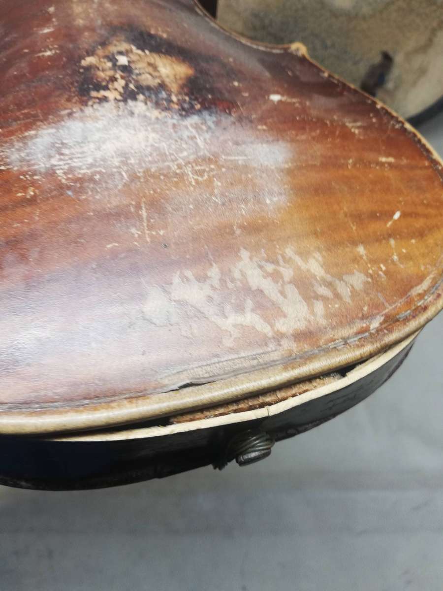 Antique Violin Marked "Stainer" with case and bow for restoration