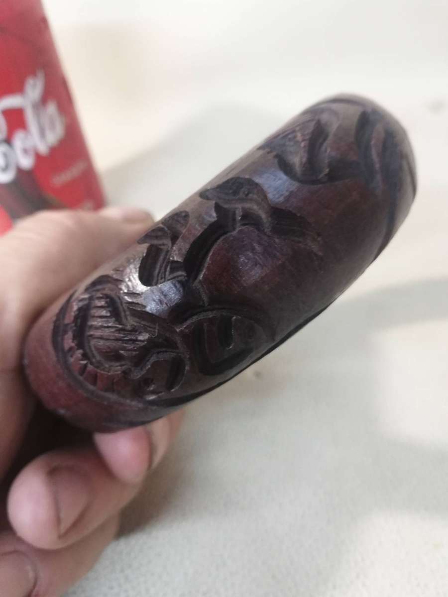 Buddha Theme Art Ostrich Egg with Hand Carved Stand