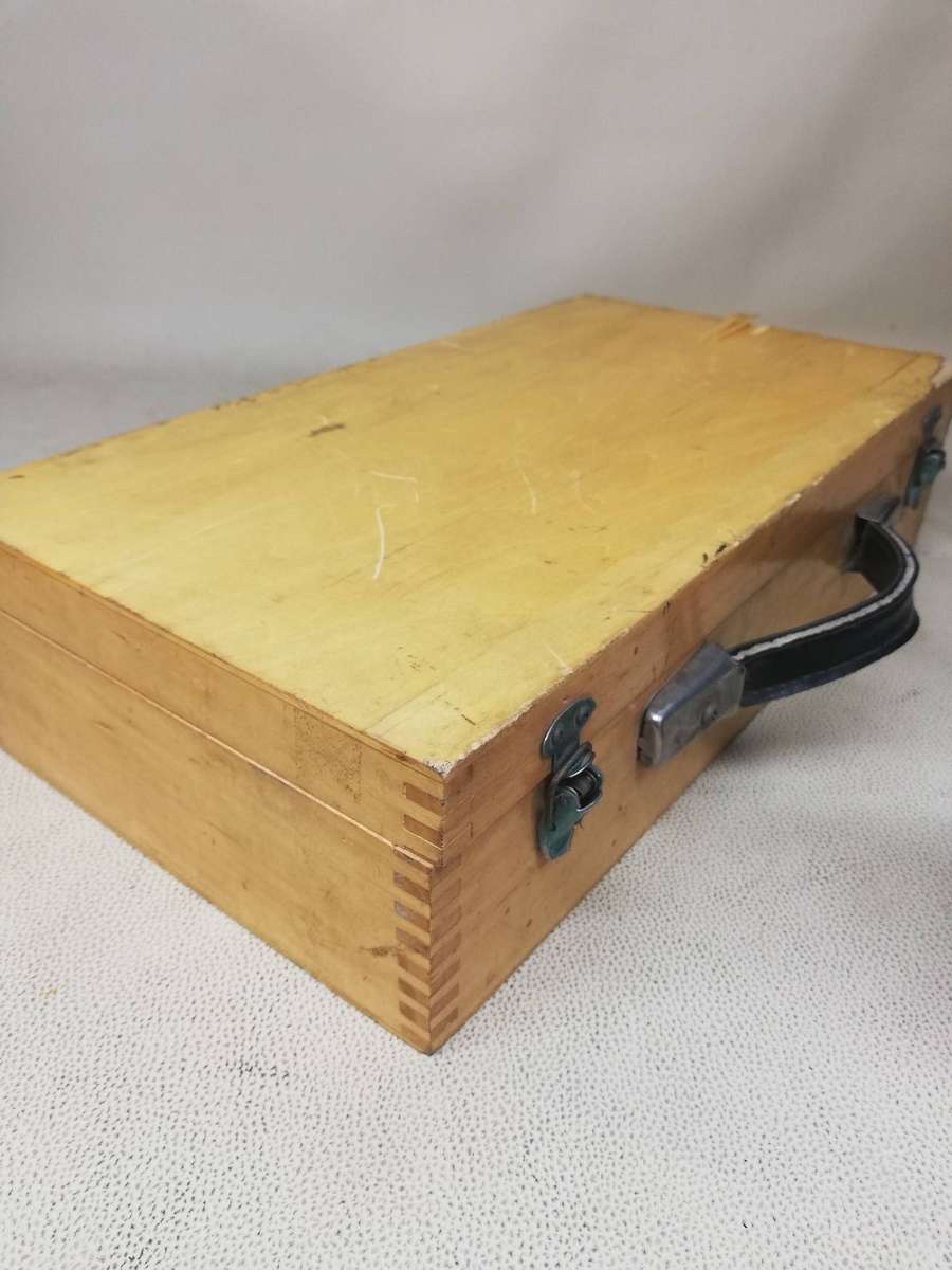 Vintage Chrome LoGiX Petanque Boules Bocce Balls Set w/ Wooden Case - Complete