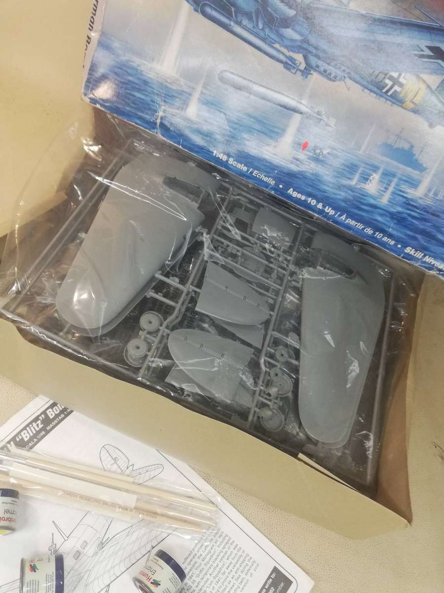 Complete 1/48 Heinkel HE 111 German Torpedo Bomber by Monogram Building Kit