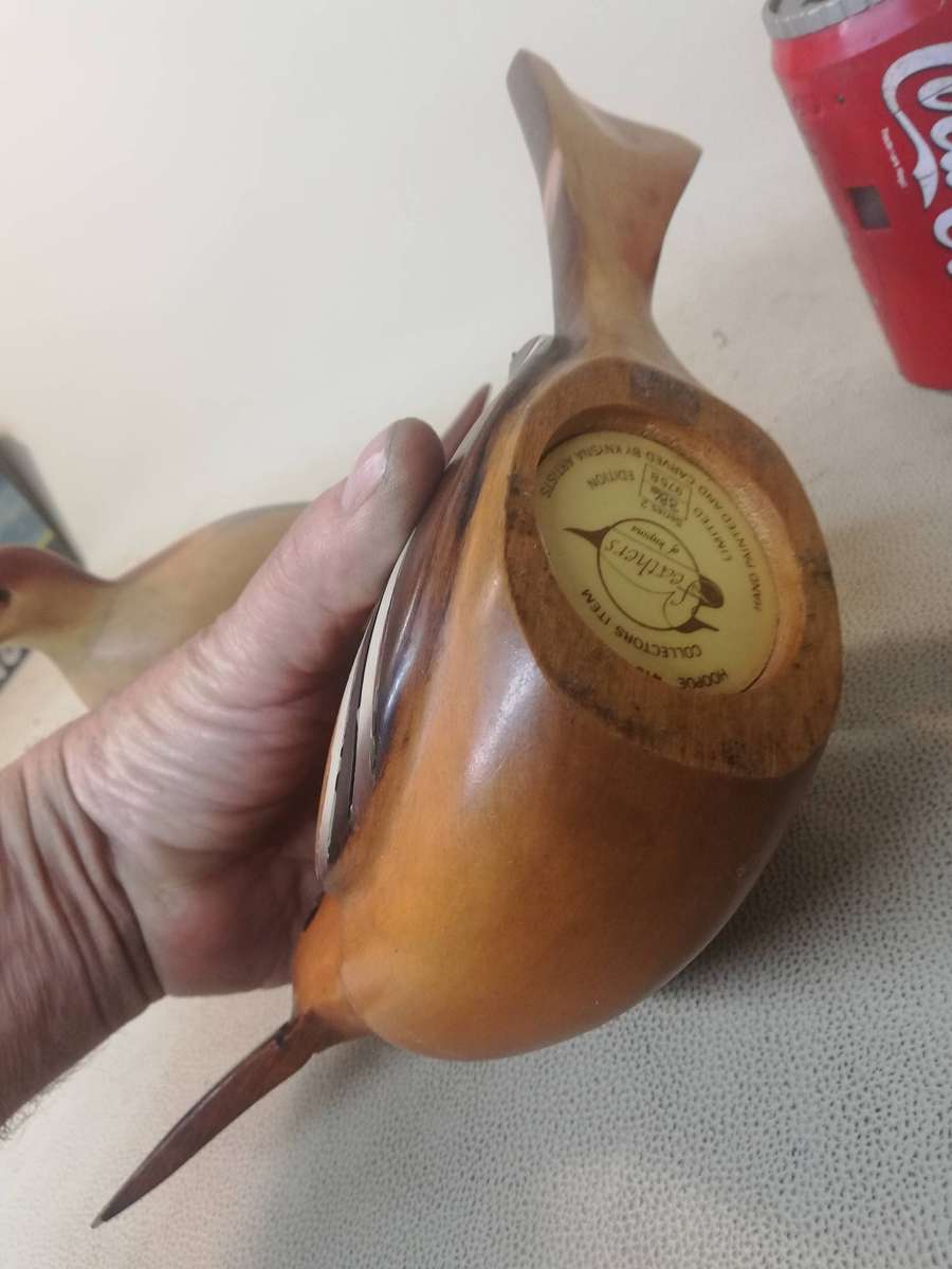 Original 1990 Feathers of Knysna hand made limited edition Figurine of a "Hoopoe",386/975, 35cm