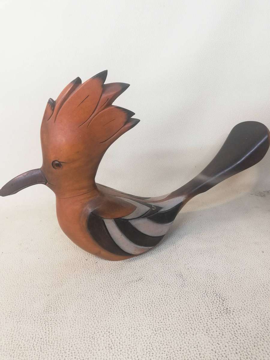 Original 1990 Feathers of Knysna hand made limited edition Figurine of a "Hoopoe",476/975, 35cm