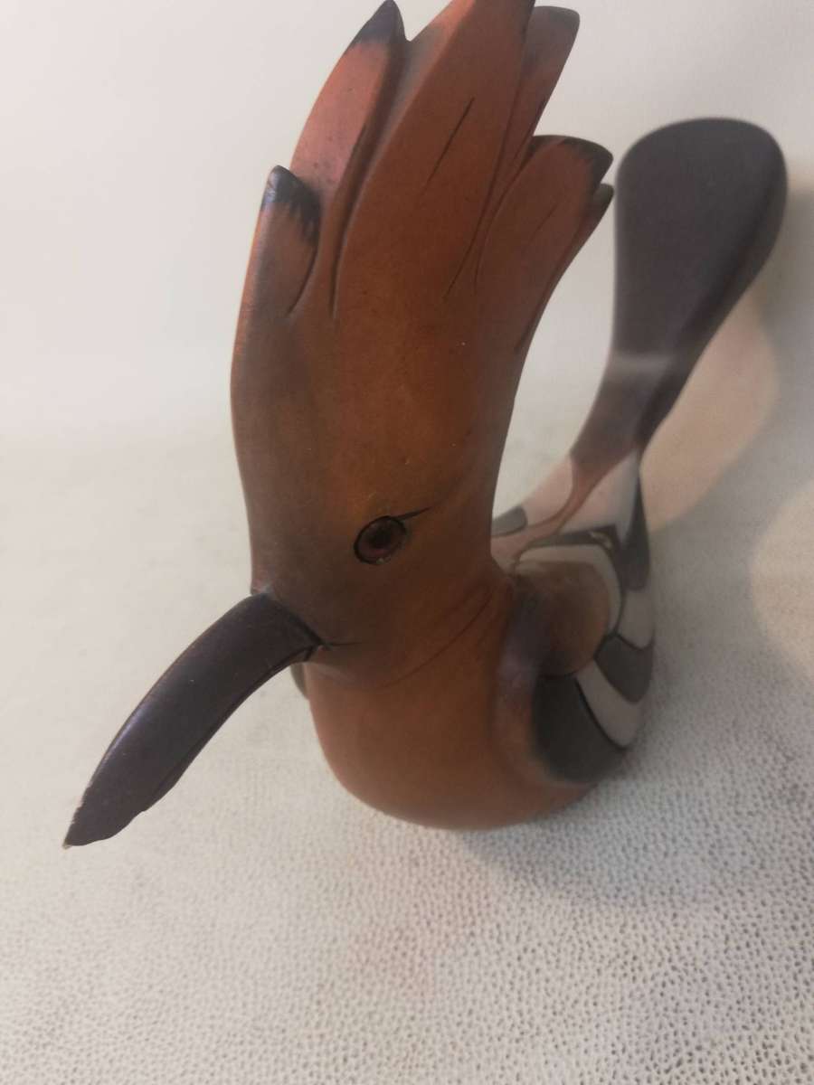 Original 1990 Feathers of Knysna hand made limited edition Figurine of a "Hoopoe",476/975, 35cm