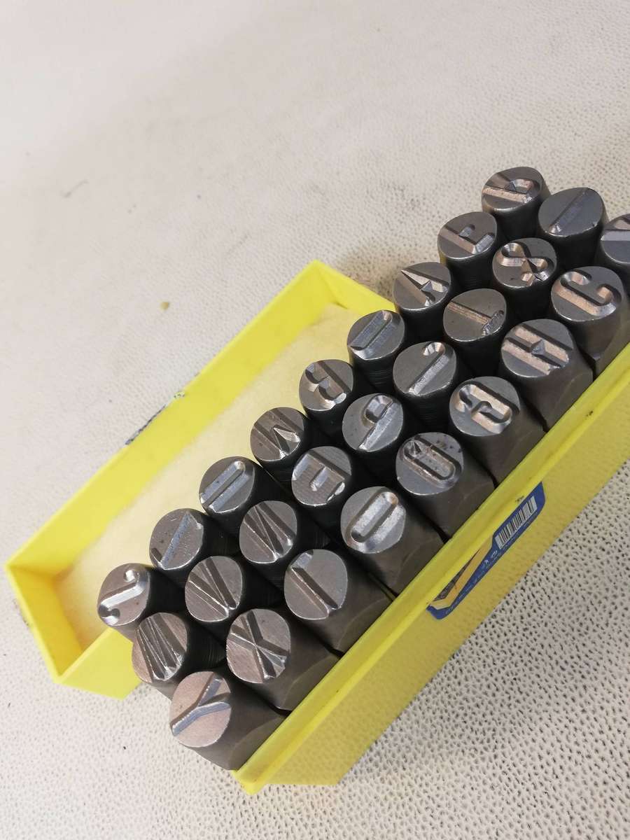 Vintage Dejuca Tpl 120mm (Set of 27) Letter Punches (Unused)