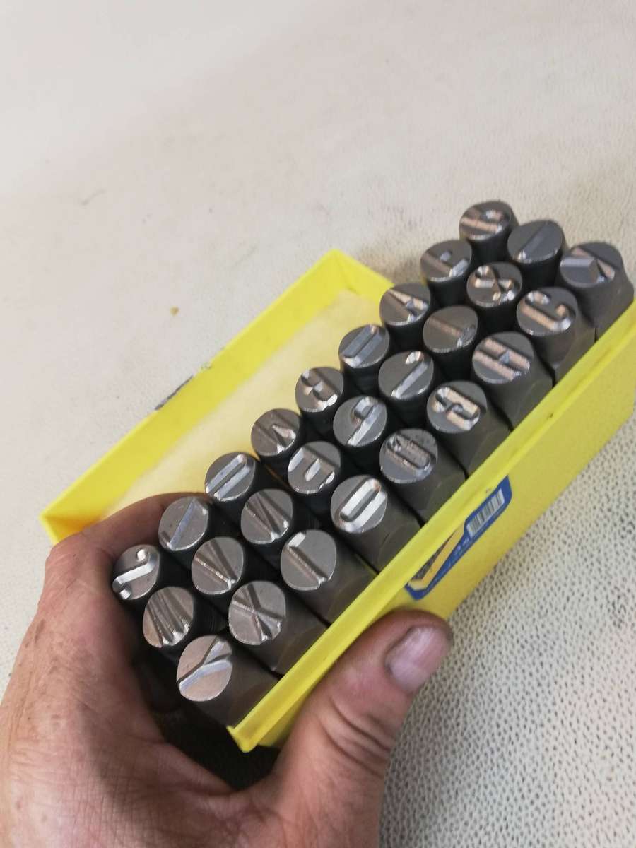 Vintage Dejuca Tpl 120mm (Set of 27) Letter Punches (Unused)