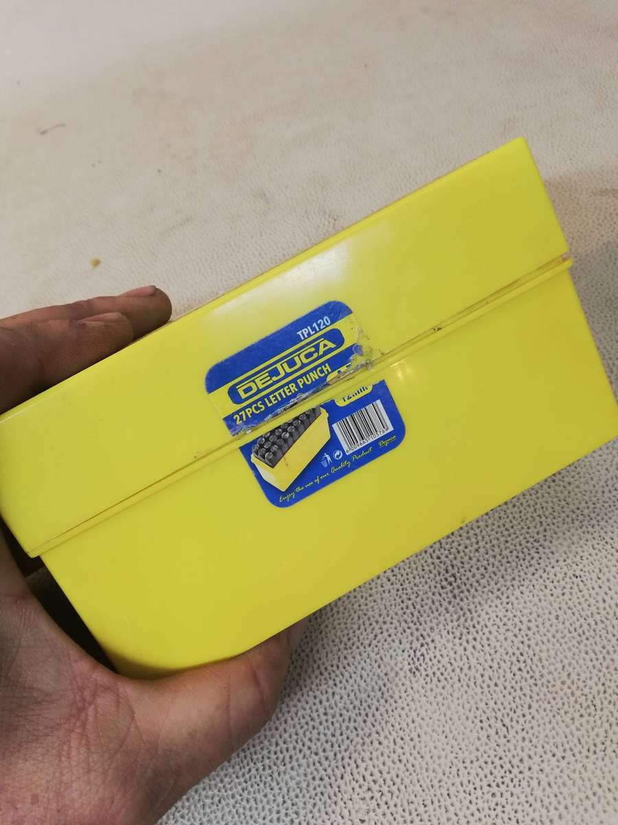 Vintage Dejuca Tpl 120mm (Set of 27) Letter Punches (Unused)