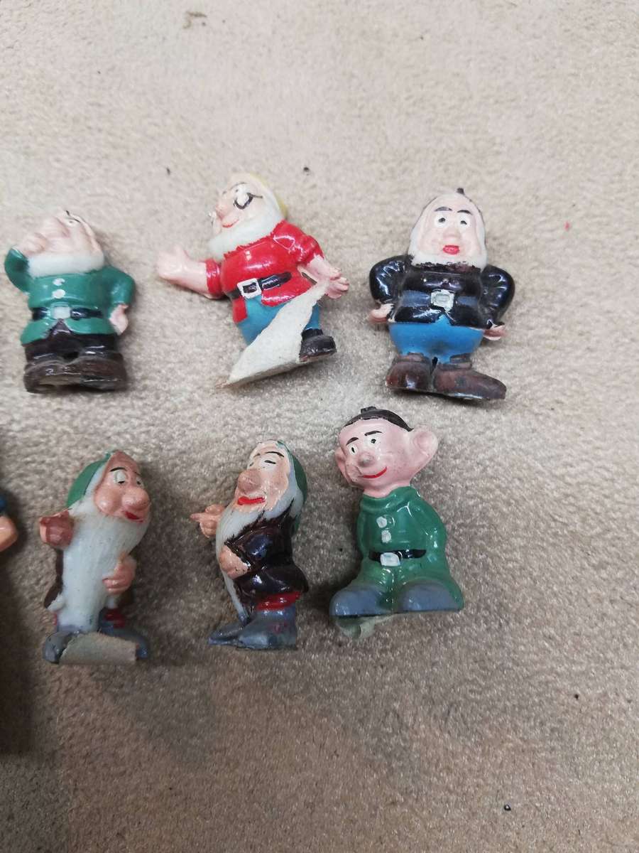 Rare!! 1960 Marx Disneykins Snow White and the 7 Dwarfs (Complete Set)