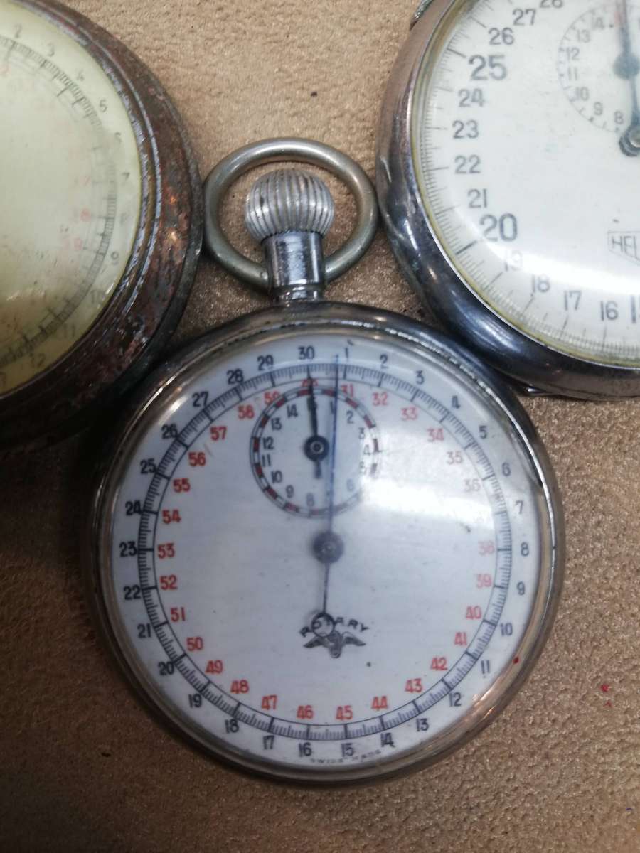 Magnificent Collection of Vintage WWii Era Pocket Stopwatches