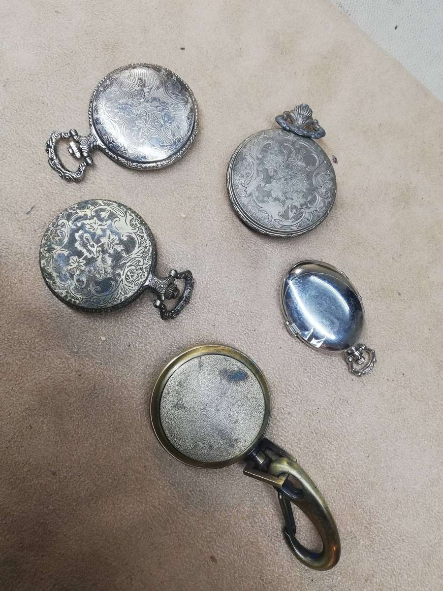 Huge Collection of Pocket Watches - Works but Needs New Batteries