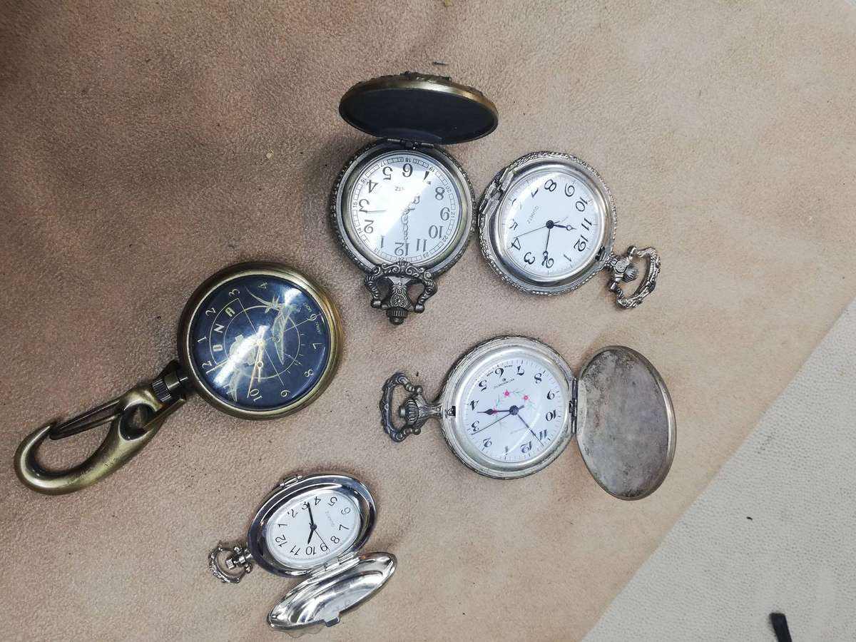 Huge Collection of Pocket Watches - Works but Needs New Batteries