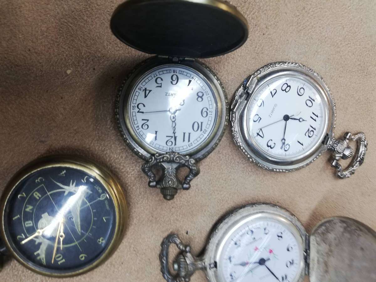 Huge Collection of Pocket Watches - Works but Needs New Batteries