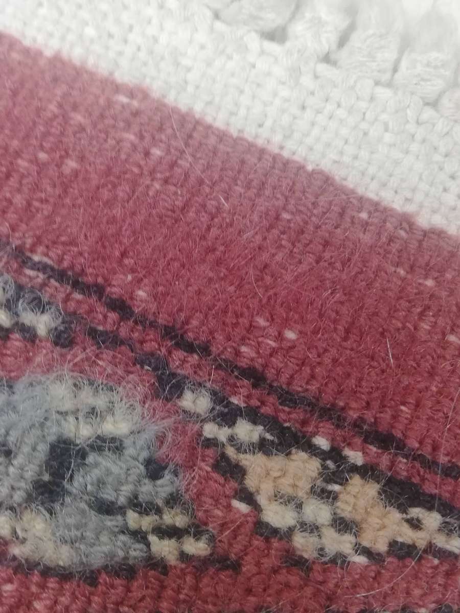 Beautiful Vintage Handmade Wool Persian Carpet 800mm x 1160mm