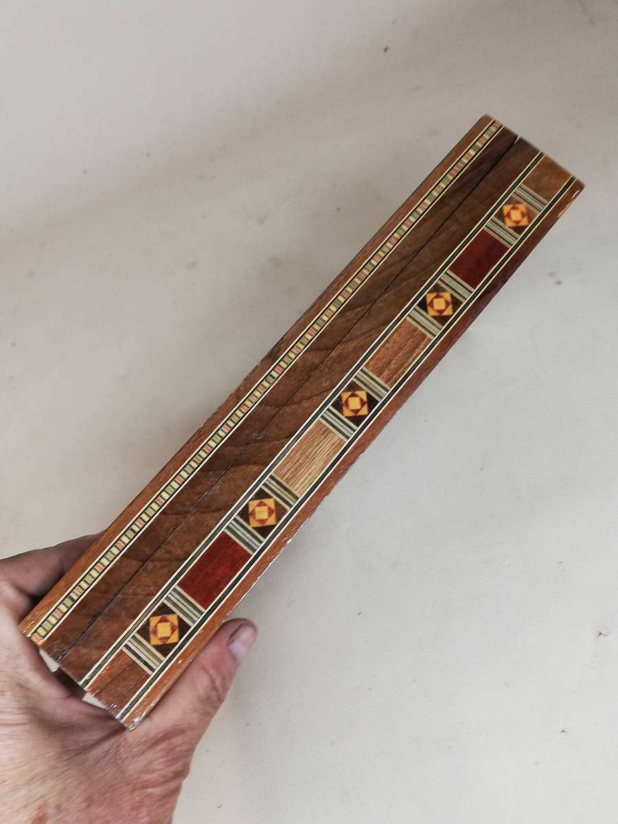 Vintage Middle Eastern Mosaic Mother of Pearl Inlay Jewelery Box