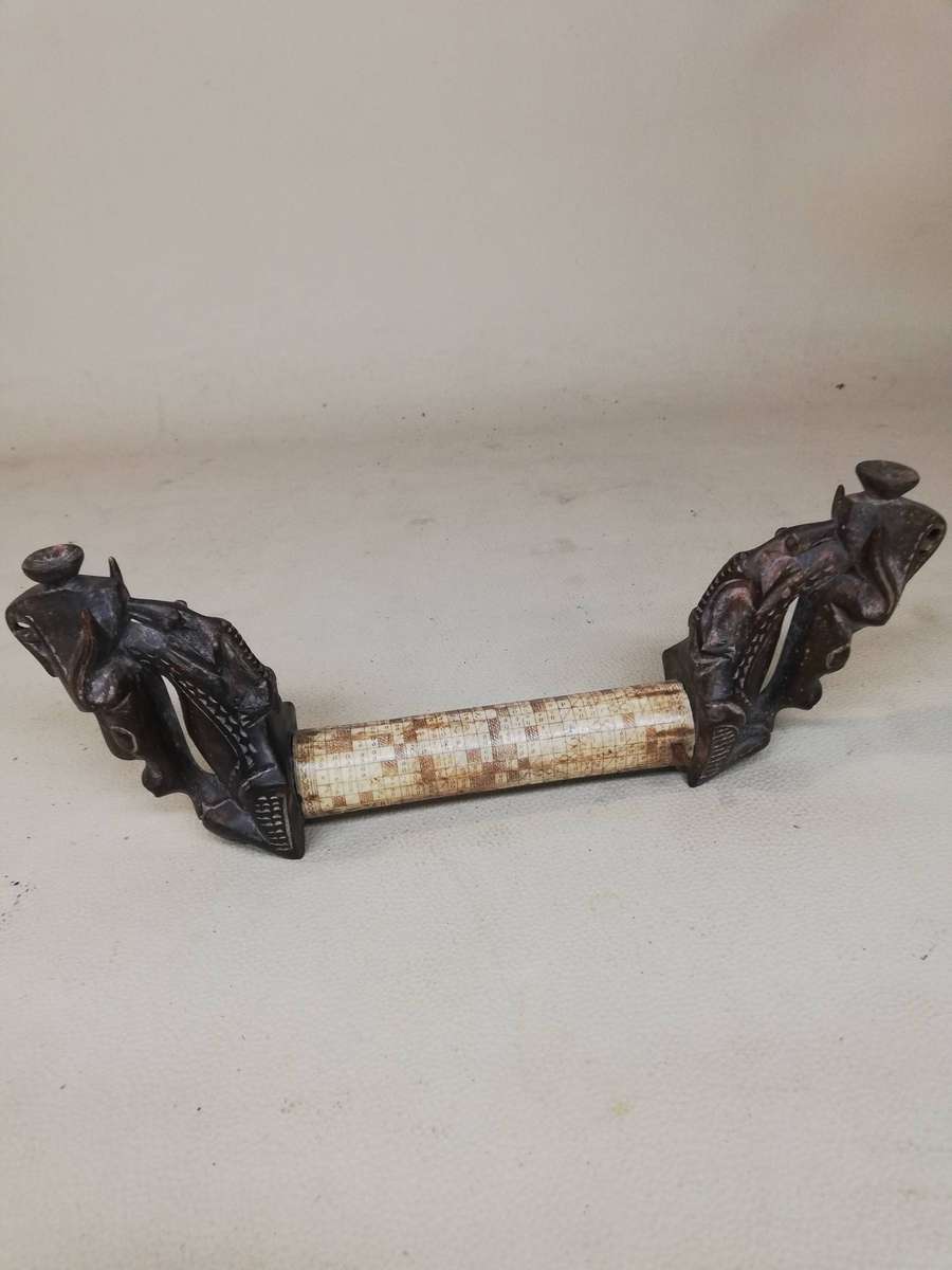 Vintage Indonesian Toba Batak Tribe Ceremonial Medicine Container, Bone and Wood