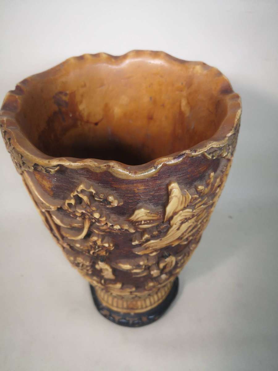 Antique Chinese Resin Vase Made In Italy - 310mm High