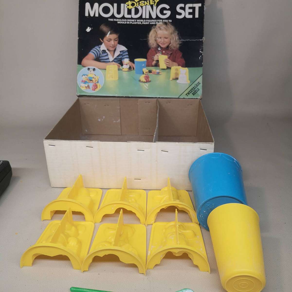 Vintage 1980s Disney Moulding Plaster Set - Donald Duck, Mickey Mouse & Pluto (Complete)