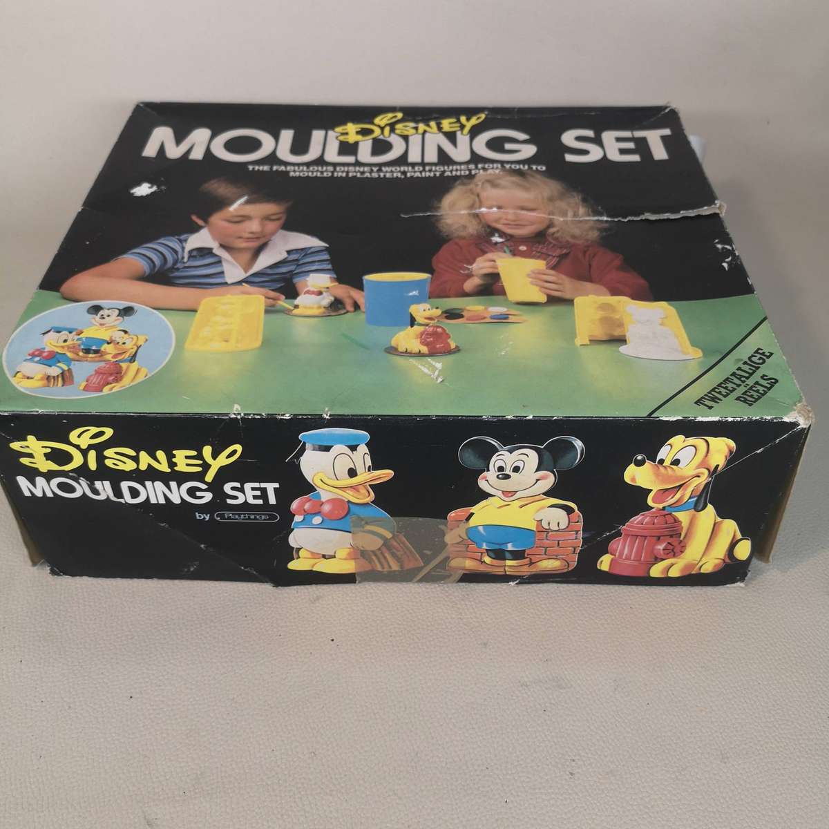 Vintage 1980s Disney Moulding Plaster Set - Donald Duck, Mickey Mouse & Pluto (Complete)