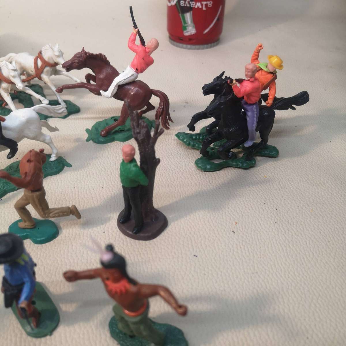 Vintage Swoppets Hong Kong Cowboys, Indians, Stagecoach & Wagon Collection