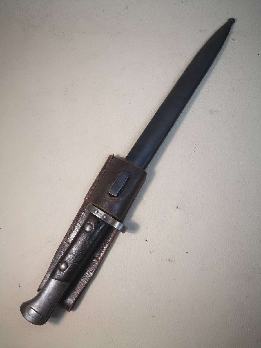 Vintage Czech Model Vz 24 1924 Bayonet with Scabbard and Frog