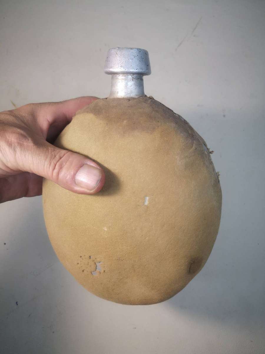 WW2 German 1940 original Alu flask with cover DMN 40 0 - No Lid