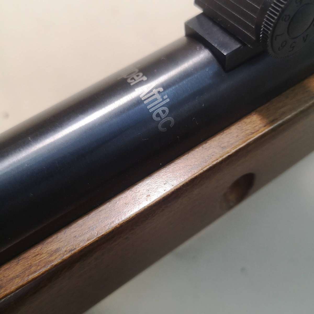 SNIPER AFRILEC AIR RIFLE .22cal 5.5mm & 4x32 Sniper Telescope In Wooden Case