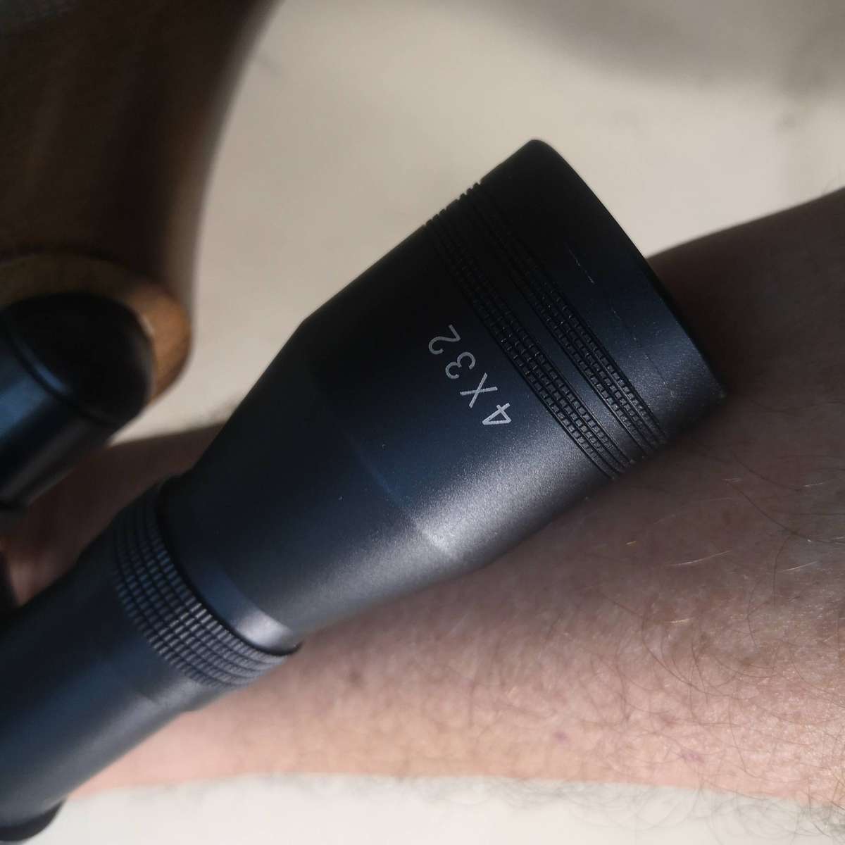 SNIPER AFRILEC AIR RIFLE .22cal 5.5mm & 4x32 Sniper Telescope In Wooden Case