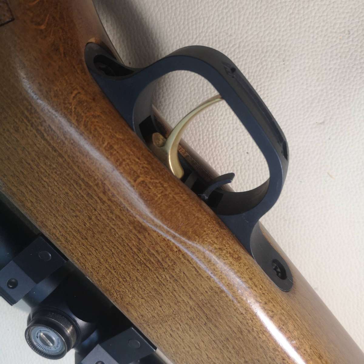 SNIPER AFRILEC AIR RIFLE .22cal 5.5mm & 4x32 Sniper Telescope In Wooden Case