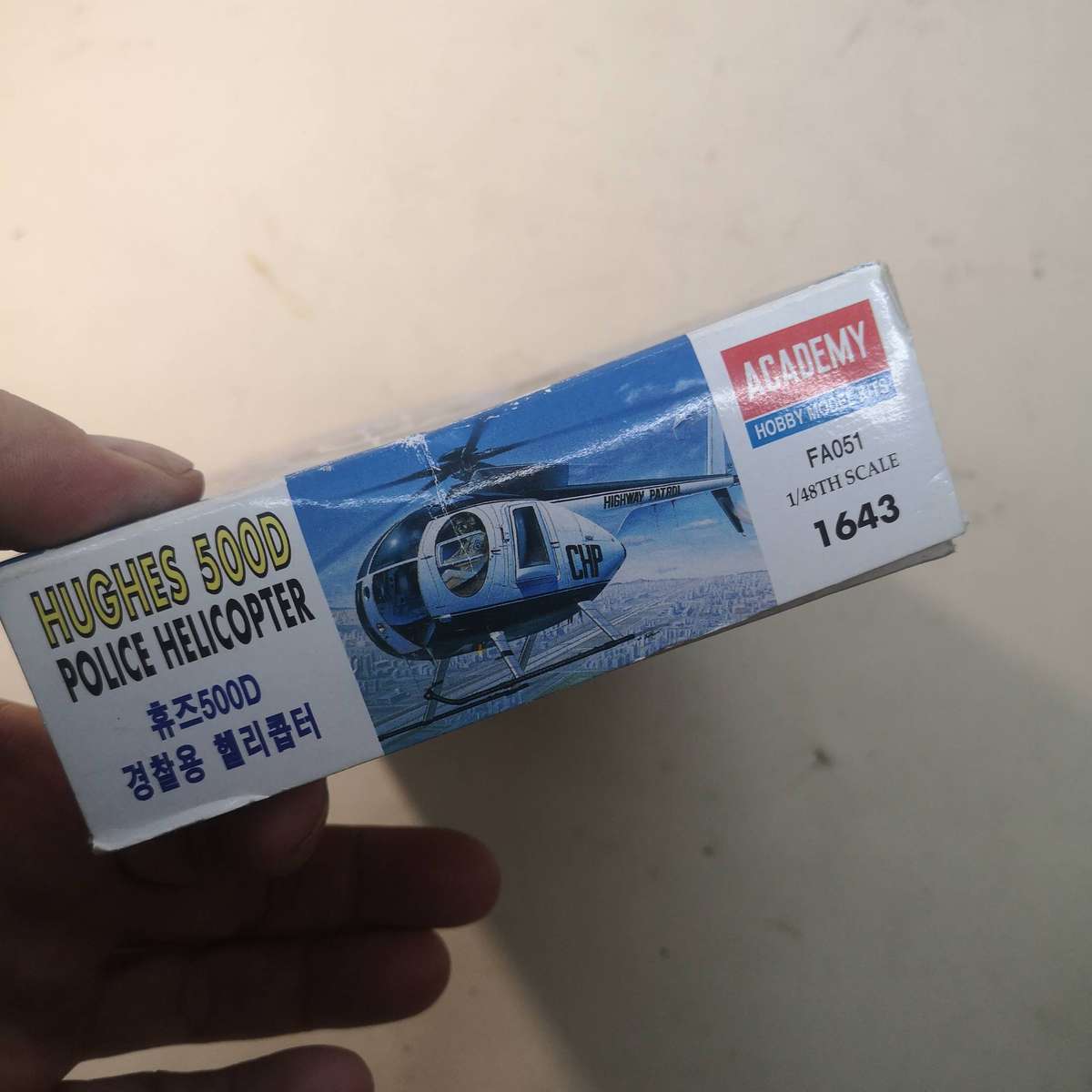 Academy Police 500d Highway Patrol Helicopter Model Kit Scale 1:48