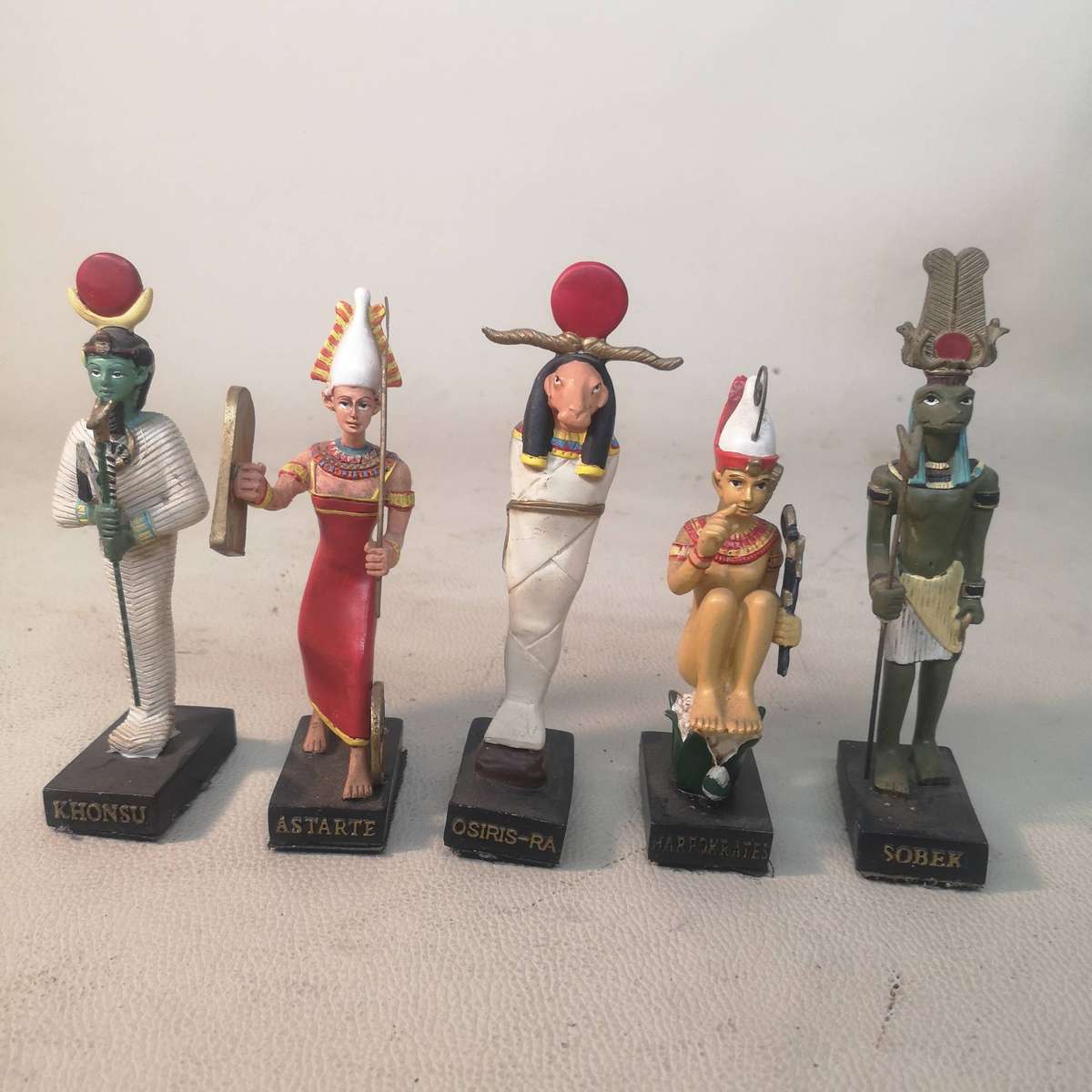 5 x Egyptian Gods of Egypt Collectibles
