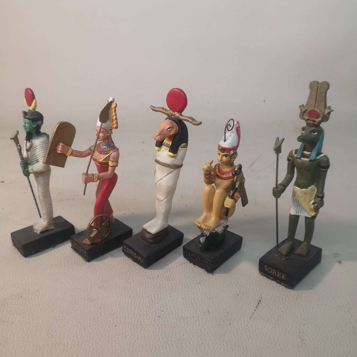 5 x Egyptian Gods of Egypt Collectibles