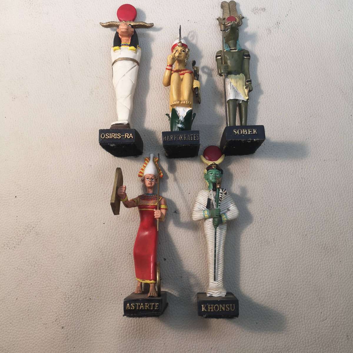 5 x Egyptian Gods of Egypt Collectibles