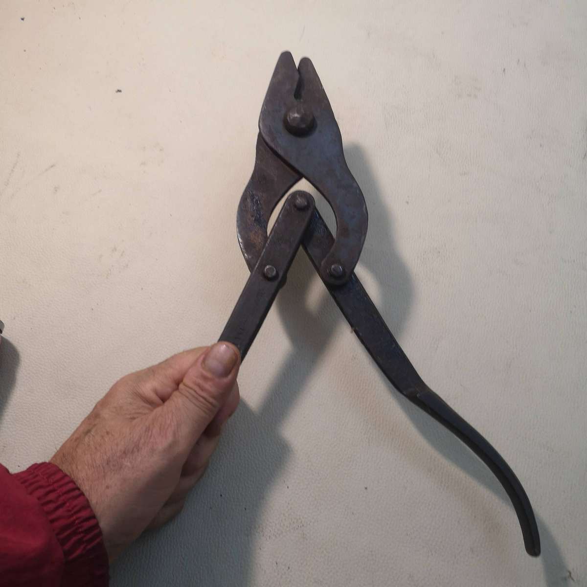 British WWI 1917 folding barbed wire cutters