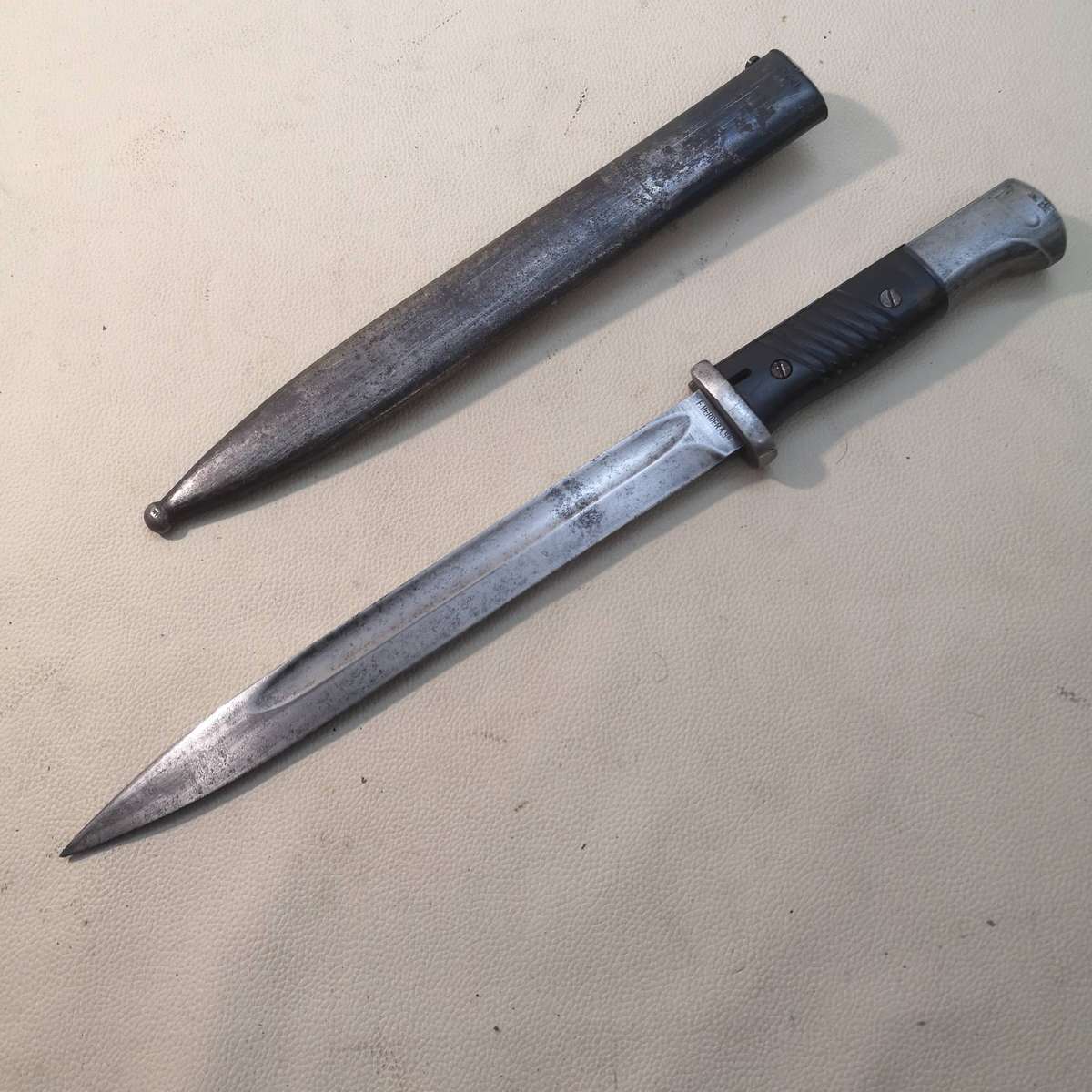 Rare WWII German Third Reriegh S84/98 Bayonet Marked F HERDER A.SN
