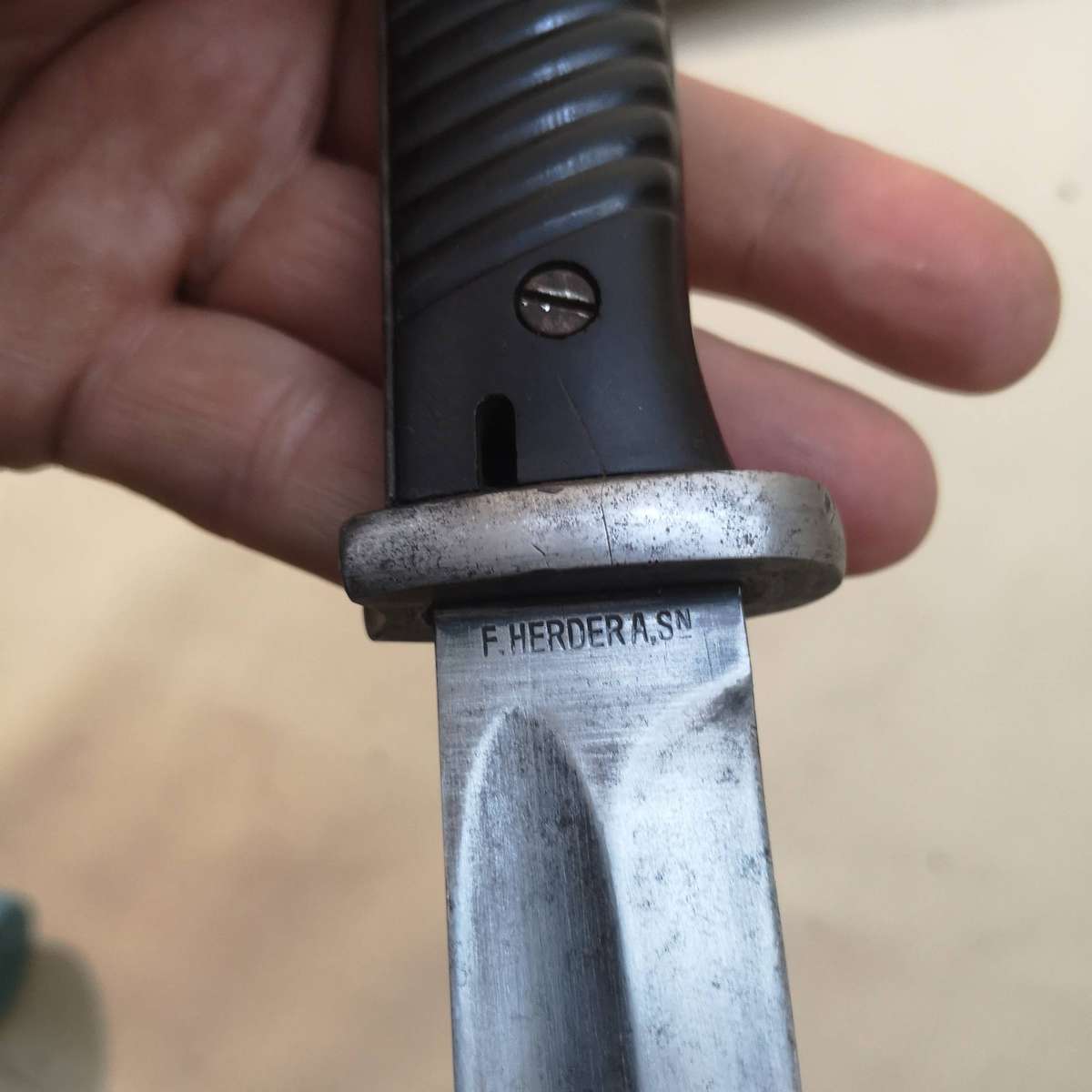 Rare WWII German Third Reriegh S84/98 Bayonet Marked F HERDER A.SN
