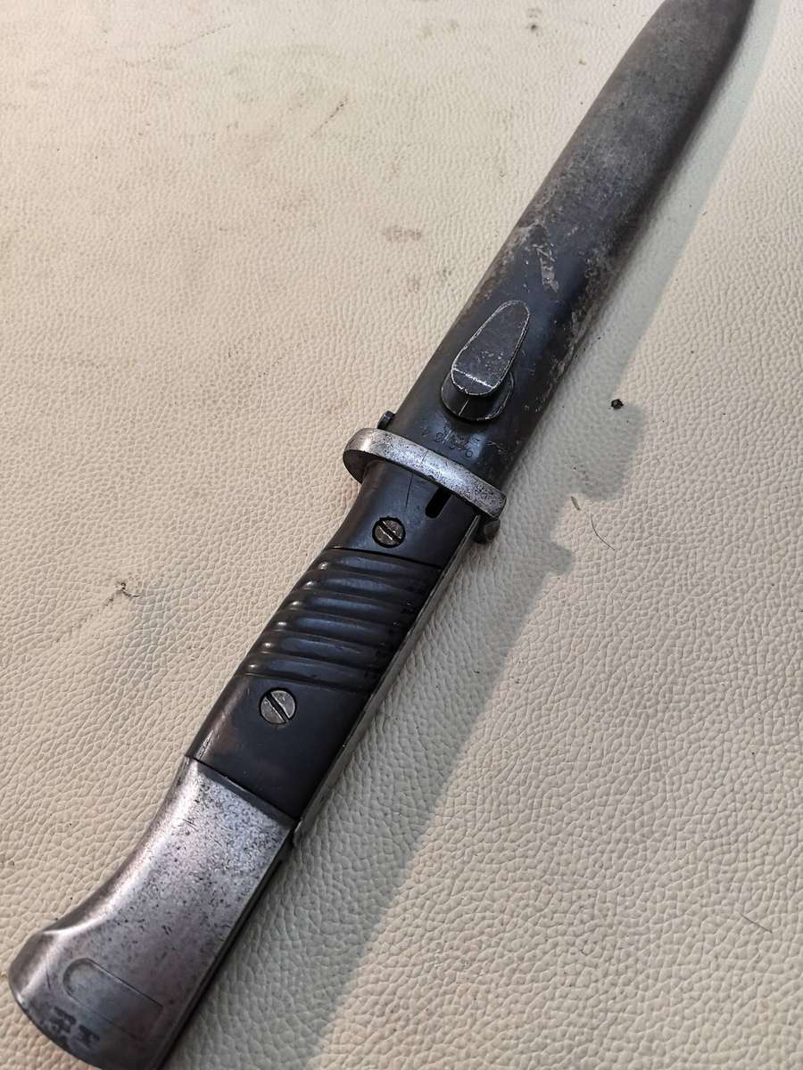 Rare WWII German Third Reriegh S84/98 Bayonet Marked F HERDER A.SN