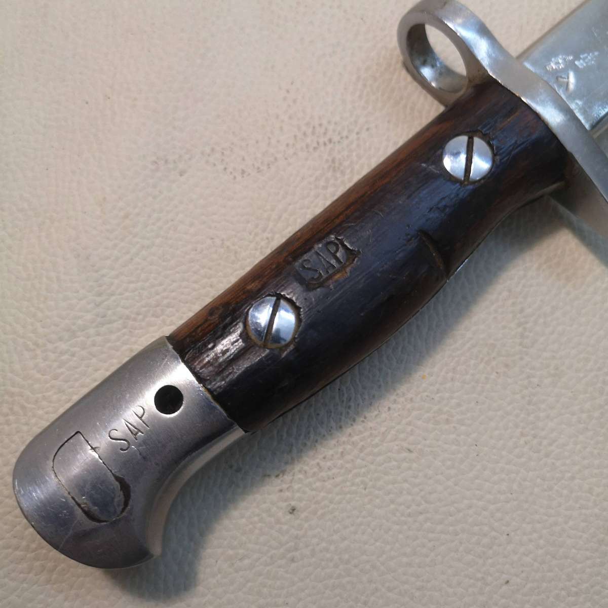 Magnificent British WWI P-1907 Enfield Bayonet by SANDERSON dated 1907 - No Scabbard