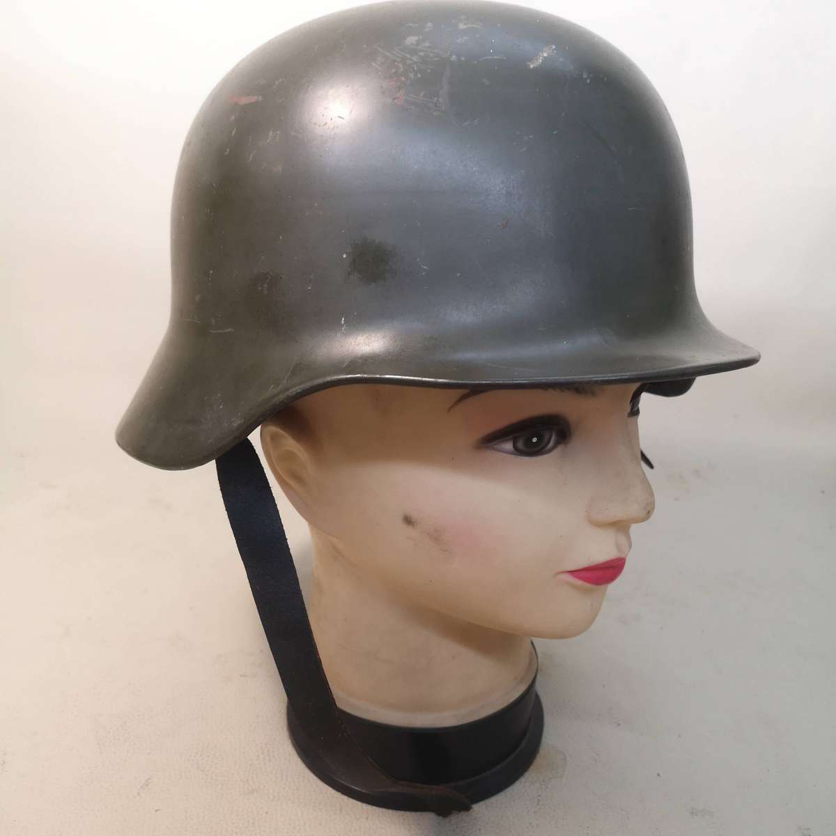 GERMAN M53 POLICE (BGS or Bundesgrenzschutz) STAHLHELM (STEEL HELMET) FROM THE 1950S SIMILAR TO WW2