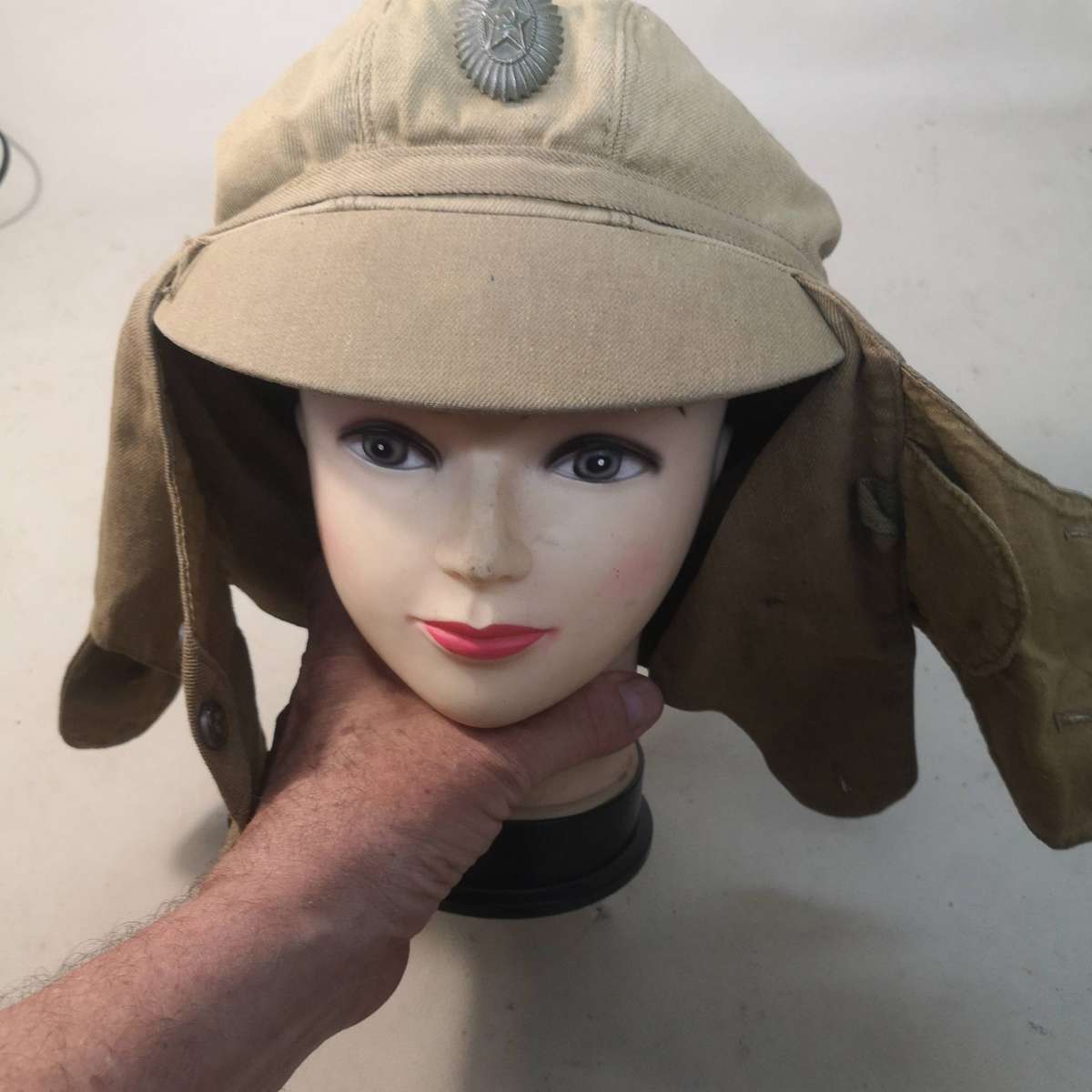 Vintage Soviet Russia Red Army military cap - Afghanistan