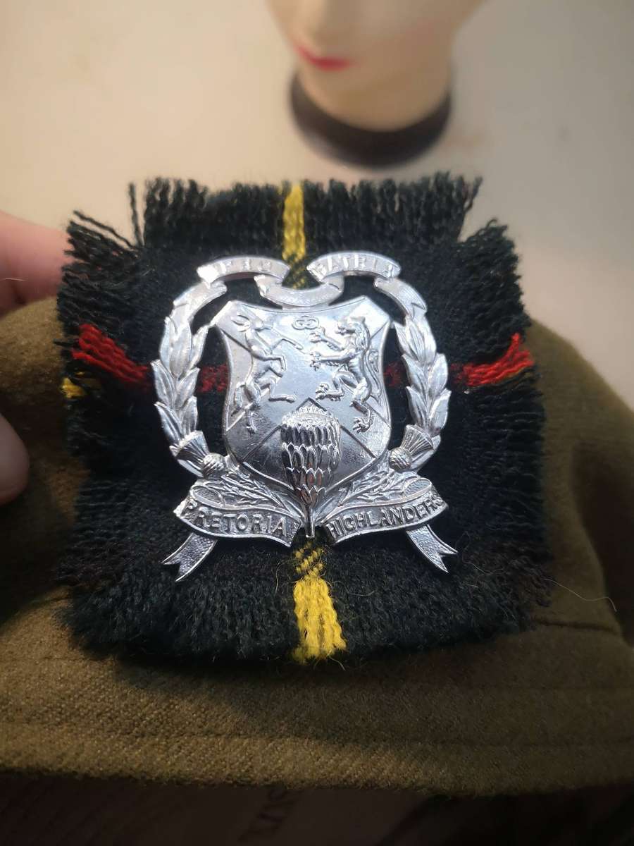 Vintage Pretoria Highlanders Officer's Tam O'Shanter